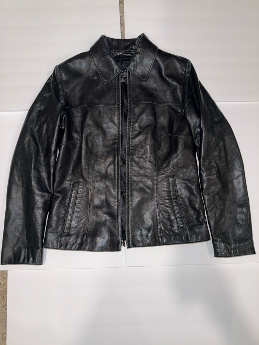 Pelle Studio Black Leather Zip Jacket